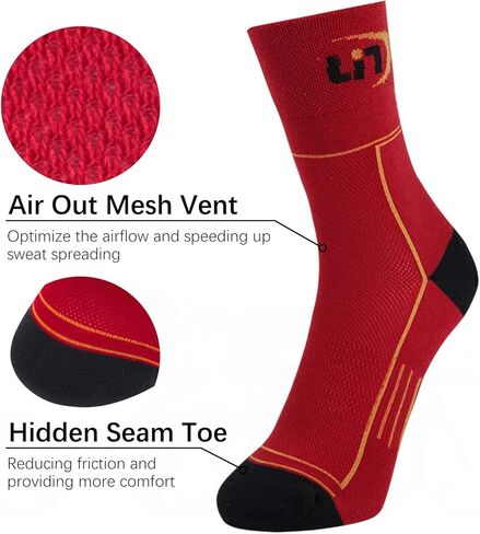 جوارب لركوب الدراجات من لين 7 قطع للرجال والنساء بألوان مضحكة جوارب ركوب الدراجات الأداء الرياضي طاقم الجوارب in Kuwait