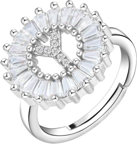 سحر حلقة المفصل بالحرف الأول من الألف إلى الياء، حلقات مفتوحة قابلة للتعديل للنساء والفتيات in Kuwait