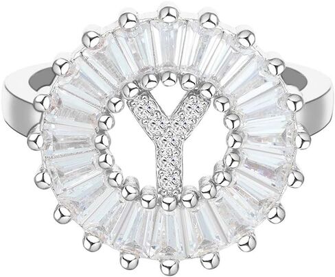 سحر حلقة المفصل بالحرف الأول من الألف إلى الياء، حلقات مفتوحة قابلة للتعديل للنساء والفتيات in Kuwait