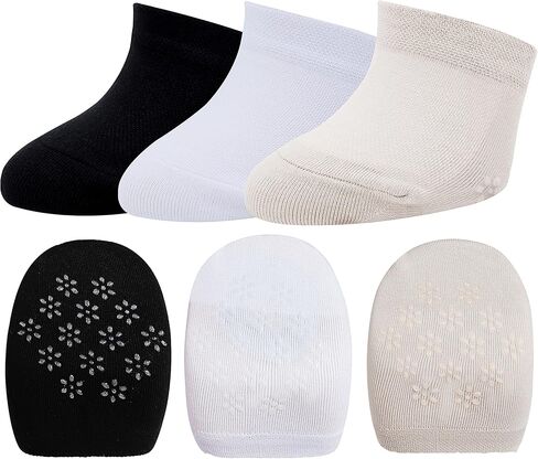 جوارب Lovful النسائية لأصابع القدم، جوارب مضادة للانزلاق وغطاء لأصابع القدم، 6-12 عبوة نصف جوارب بدون خياطة in Kuwait