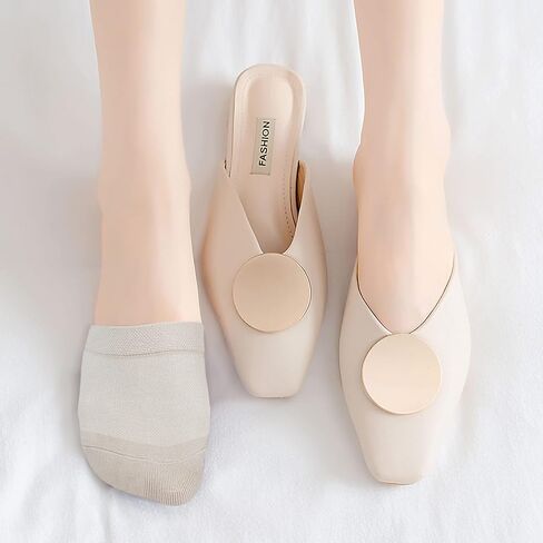 جوارب Lovful النسائية لأصابع القدم، جوارب مضادة للانزلاق وغطاء لأصابع القدم، 6-12 عبوة نصف جوارب بدون خياطة in Kuwait