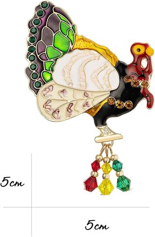 Thanksgiving Turkey Enamel Brooch Pins，Christmas Brooches for Women Girls, Xmas Holiday Jewelry in Kuwait