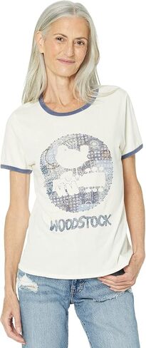 تي شيرت Woodstock Bandana Crew للسيدات من Lucky Brand in Saudi Arabia