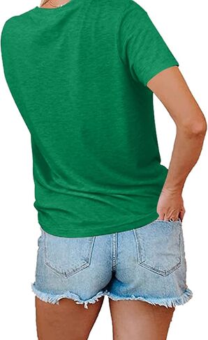 تي شيرتات جرافيك عتيقة للنساء قمصان مطبوعة مضحكة صيفية كاجوال بأكمام قصيرة تي شيرت فضفاض مناسب in Kuwait