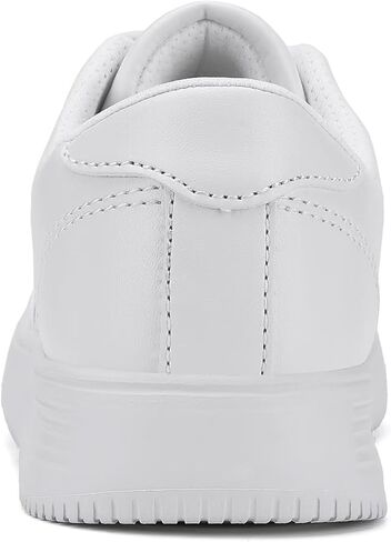 YAVY White Kids Tennis Shoes for Boys Girls Leather wear Athletic Fashion Sneakers Running Shoes Big Kid Size 5.5 M US in Saudi Arabia