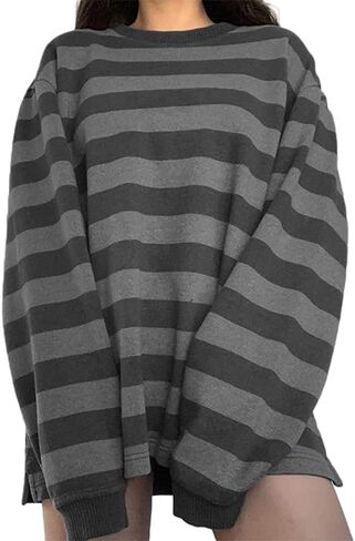 Women Fairy Grunge Clothes Casual Long Sleeve Fall Aesthetic T-Shirt Basic Slim Fit Blouse Streetwear in Kuwait