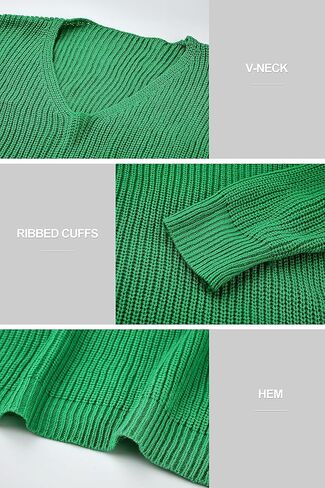 ELEZAY Women's Slouchy Crochet Pullover Sweater Off The Shoulder Knit Tunic Tops in Kuwait