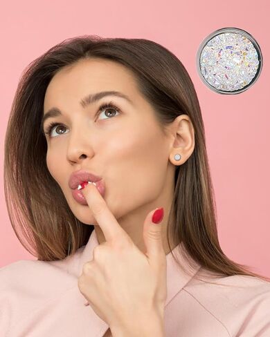 25 زوجًا من أقراط Druzy الصناعية المصنوعة من الفولاذ المقاوم للصدأ اللامعة أقراط دائرية بوهيمية بلينغ متعددة الألوان مجموعة مجوهرات للنساء 6-8-10-12 ملم in Saudi Arabia