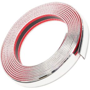 Otoliman 25mm x 5metre (1inchx16feet) Weight:2 lb Car Chrome Moulding Trim Strip Decoration Tape Sticky - Bumper Door Guard Protection