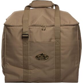 Rig'Em Right Waterfowl Deluxe 6-Slot Lesser Decoy Duck Hunting Bag with Padded Protection and Large Bottom Drains (6-Slot, Brown)