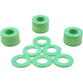 30PCS Synthetic Fiber Drain Plug Gasket, Fits 7/16, M12 fit for Chevrolet, Lexus, Pontiac, Toyota Replace 097-127, 90430-12009, 90430-12028, 90430-12011, 90430-12031, 90430-12027, 94855838, 473500