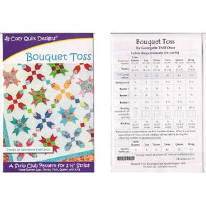 Cozy Quilt Designs 'Strip Club' Pattern - Bouquet Toss (Includes Instructions for Six Project Sizes)