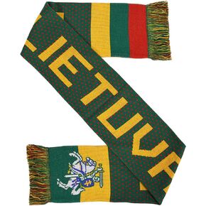 Lietuva Lithuania Soccer Knit Scarf