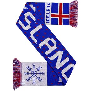 Iceland Island Soccer Knit Scarf