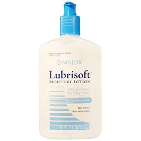 Major Pharmaceuticals 241936 LubriSoft Emollient Moisture Lotion, Compare to Lubriderm, 473 mL Volume, White