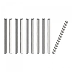 uxcell 5x50mm Dowel Pins, 10pcs 304 Stainless Steel Round Head Flat Chamfered End Dowel Pin Bunk Bed Pins Shelf Pegs Support Shelves Fasten Elements