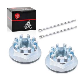 2Pcs Front Axle Castle Nuts 18mm for Honda Recon 250 TRX250 TE/TM TRX350TE TRX350TM TRX420TE TRX420TM TRX500TM Fourtrax 300 TRX300 TRX200 TRX200SX TRX200D