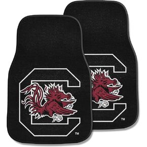 FANMATS NCAA Unisex-Adult Front Carpet Car Mat Set - 2 Pieces