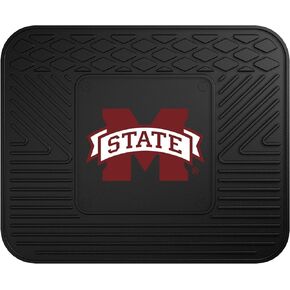FANMATS 11774 Mississippi State Bulldogs 2-Piece Heavy Duty Vinyl Car Mat Set, Front Row Floor Mats, All Weather Protection, Universal Fit, Deep Resevoir Design