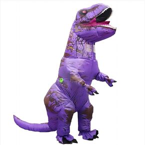 Rysotowy Inflatable Dinosaur Costume for Adults Blow up T-rex Costume Funny Party Dino Costume Fancy Halloween Costume Suit