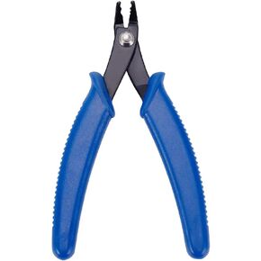 PH PandaHall 1 Set 45# Steel Bead Crimping Pliers Jewelry Making Tools 13cm/5 Inch Crimping Crimper Press Pliers with PVC Handle for Jewelry DIY Crafts Making, Deep Blue