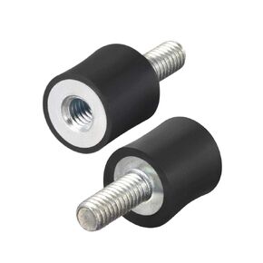 uxcell M4x8mm Male Female Rubber Mounts, Shock Absorber, for Motor Generator Compressor Garage Reverse Osmosis Pump Impact Air Generator Car Bobbins, D10mmxH10mm 4pcs