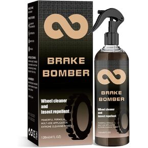 iekufes Brake Bomber: Non-Acid Wheel Cleaner,Perfect for Cleaning Wheels and Tires,Rim Cleaner & Brake Dust Remover, Safe on Alloy, Chrome,and Painted Wheels. (1 pcs)