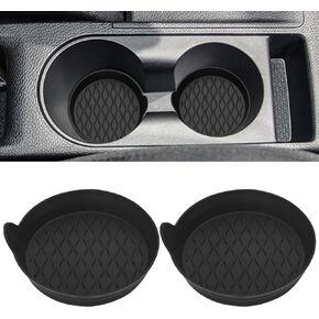 قواعد أكواب حامل أكواب السيارة ZSDY، حاملات سيارات عالمية مضادة للانزلاق ومضادة للانسكاب، ملحقات داخلية للسيارة، عبوتان باللون الأسود in Kuwait