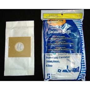 EnviroCare Replacement Designed To Fit Samsung 3500, 5900, 6300 Canisters Micro Filtration Vacuum Bags, 5 Pack