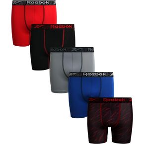 Reebok Boys' Underwear - Performance Boxer Briefs (5 Pack)