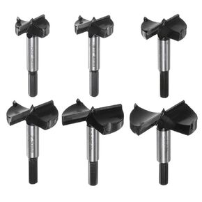 HARFINGTON 6pcs Carbide Forstner Bit Set 1-3/8" - 2-3/4" Large Size Carbide Tipped Wood Drill Bit Kit Hole Openers for Hinge Drilling Woodworking
