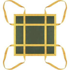 شبكة وسادة رفع البضائع القماشية شديدة التحمل من QWORK - شبكة رفع بمقبض مقوى 3.28 قدم × 3.28 قدم للبناء والخدمات اللوجستية والنقل، سعة تحميل 2645 رطل، مادة مضادة للانزلاق in Saudi Arabia