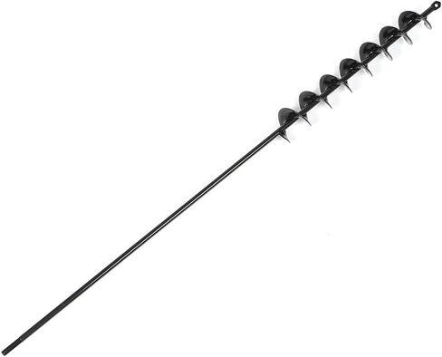 findmall 32 x 2 Extended Length Auger Drill Bit Garden Plant Auger for Planting Bulb 3/8 Hex Drive Drill Earth Auger Bulb Planter Tool in Saudi Arabia