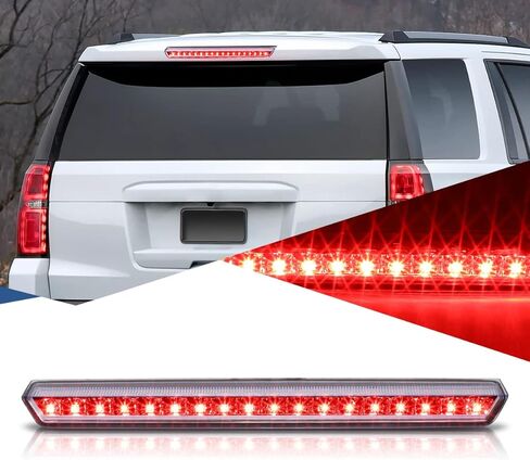 مصباح إيقاف خلفي للفرامل الثالثة LED بالكامل من Auto Dynasty متوافق مع Chevy Suburban Tahoe 15-20، حامل عالي، عدسات مدخنة سوداء اللون in Kuwait