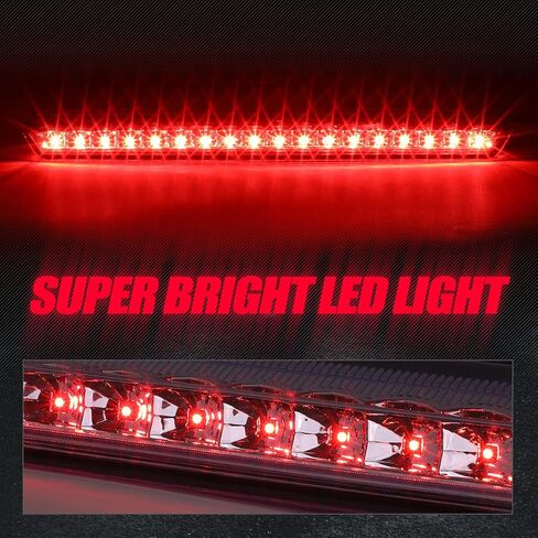 مصباح إيقاف خلفي للفرامل الثالثة LED بالكامل من Auto Dynasty متوافق مع Chevy Suburban Tahoe 15-20، حامل عالي، عدسات مدخنة سوداء اللون in Kuwait