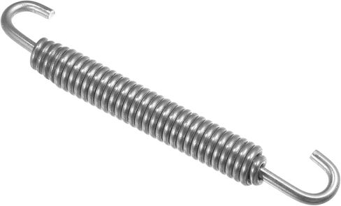 X AUTOHAUX 4 قطعة الدراجات النارية العالمي العادم الأنابيب الربيع 80 مللي متر 3.15 "الفولاذ المقاوم للصدأ العادم الأنابيب خطاف بنابض تعديل ملحق فضي لهجة in Kuwait