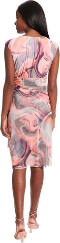 London Times Versatile V-Neck Empire Waist Knee-Length Wedding Guest Dresses for Women in Saudi Arabia