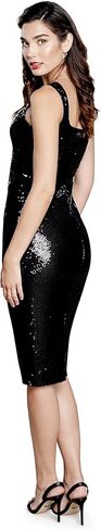 Dress the Population Women's Sloane Rounded V Neck Bodycon Midi Dress in Saudi Arabia