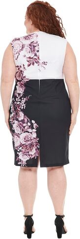 London Times Sleeveless Jewel Neck with Keyhole and Waist Detail Wedding Guest Dresses for Women in Saudi Arabia