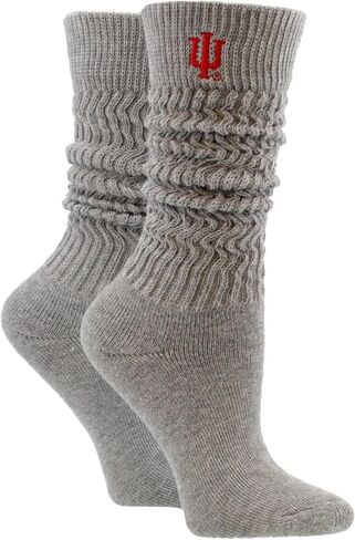 TCK NCAA College Slouch Socks Womens, Cozy, Lounge Scrunch Sock for Women in Saudi Arabia