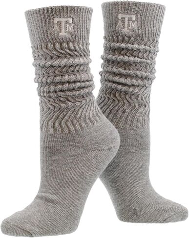 TCK NCAA College Slouch Socks Womens, Cozy, Lounge Scrunch Sock for Women in Saudi Arabia