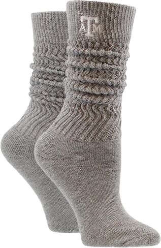TCK NCAA College Slouch Socks Womens, Cozy, Lounge Scrunch Sock for Women in Saudi Arabia