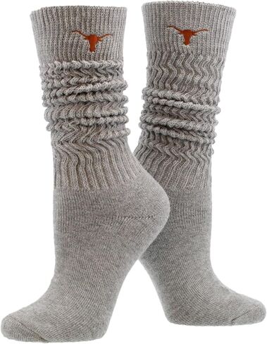 TCK NCAA College Slouch Socks Womens, Cozy, Lounge Scrunch Sock for Women in Saudi Arabia