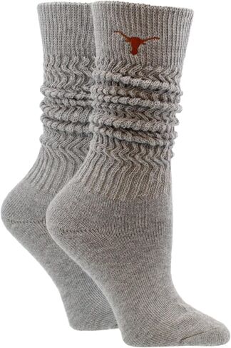 TCK NCAA College Slouch Socks Womens, Cozy, Lounge Scrunch Sock for Women in Saudi Arabia
