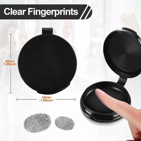 Ink Pad Finger Ink Pad Fingerprint Ink Pads-Black Ink Finger Printing Ink Pad Stamp Ink Pads Ink Pads for Stamping Clear Imprint Quick Drying, No Smudging for Office, School, Contract 3 Pcs (Black) in Saudi Arabia