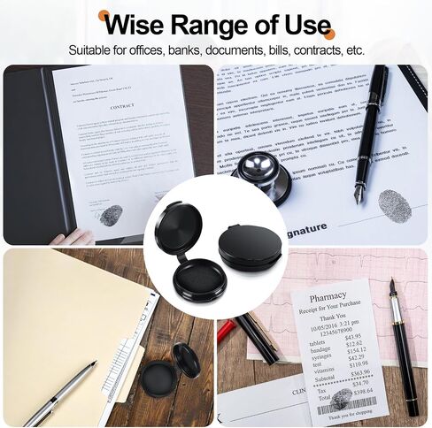 Ink Pad Finger Ink Pad Fingerprint Ink Pads-Black Ink Finger Printing Ink Pad Stamp Ink Pads Ink Pads for Stamping Clear Imprint Quick Drying, No Smudging for Office, School, Contract 3 Pcs (Black) in Saudi Arabia