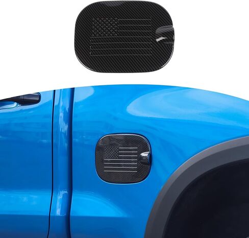 RT-TCZ for Silverado Gas Cap Door Cover Compatible with Chevy Silverado GMC Sierra 2019-2022 Chrome Flag Exterior Accessories in Saudi Arabia