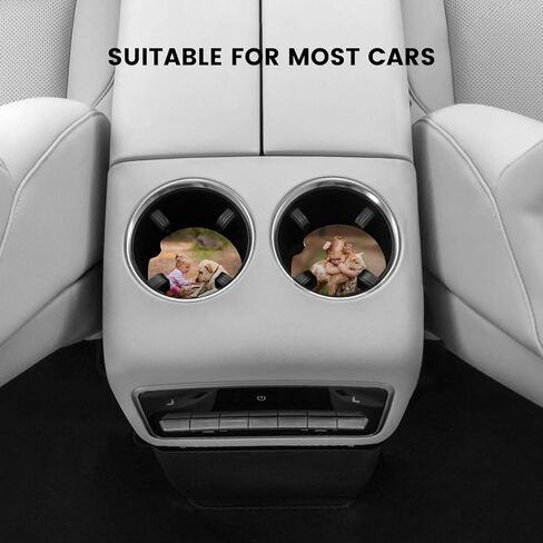 120PCS Sublimation Blanks Car Coasters, Absorbent Auto Coasters for Cup Holders, Neoprene Car Coasters Absorb Spills to Keep Cupholders Clean in Kuwait