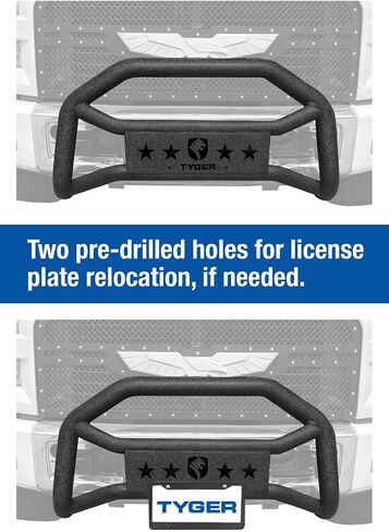 Tyger Auto TG-GD6C60148 Front Bumper Guard Compatible with 2015-2022 Chevy Colorado / GMC Canyon | Textured Black | Light Mount | Bull Bar in Saudi Arabia