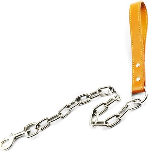 Dogs Kingdom 24"-32" Soft Leather Dog Harness&Leash Set Large for Pit Bull, Boxer, Bull Terrier in Saudi Arabia